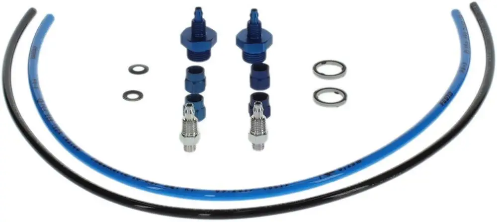 Set mit diversen Schläuchen, Anschlüssen und Dichtungen von Bosch, geeignet für unterschiedliche Anwendungen in der Messtechnik.